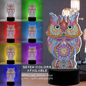 Owl 5D LED Color-changing Nightlight - Home Decoration Lamp