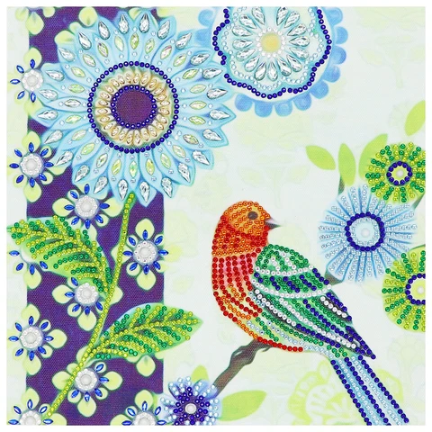 Birds with Blue Flowers - Special Acrylic design