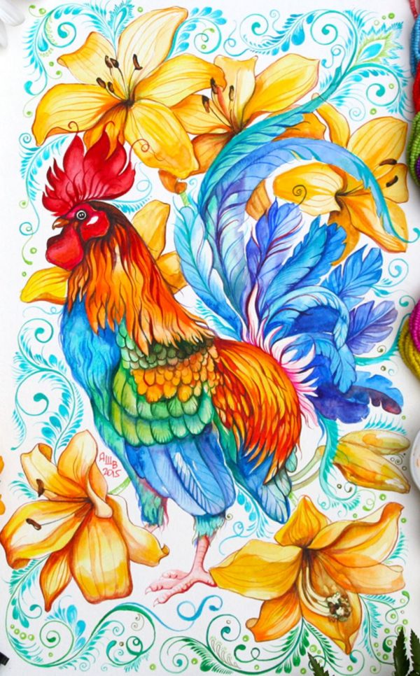 Year of the Rooster - Anna Bucciarelli Art