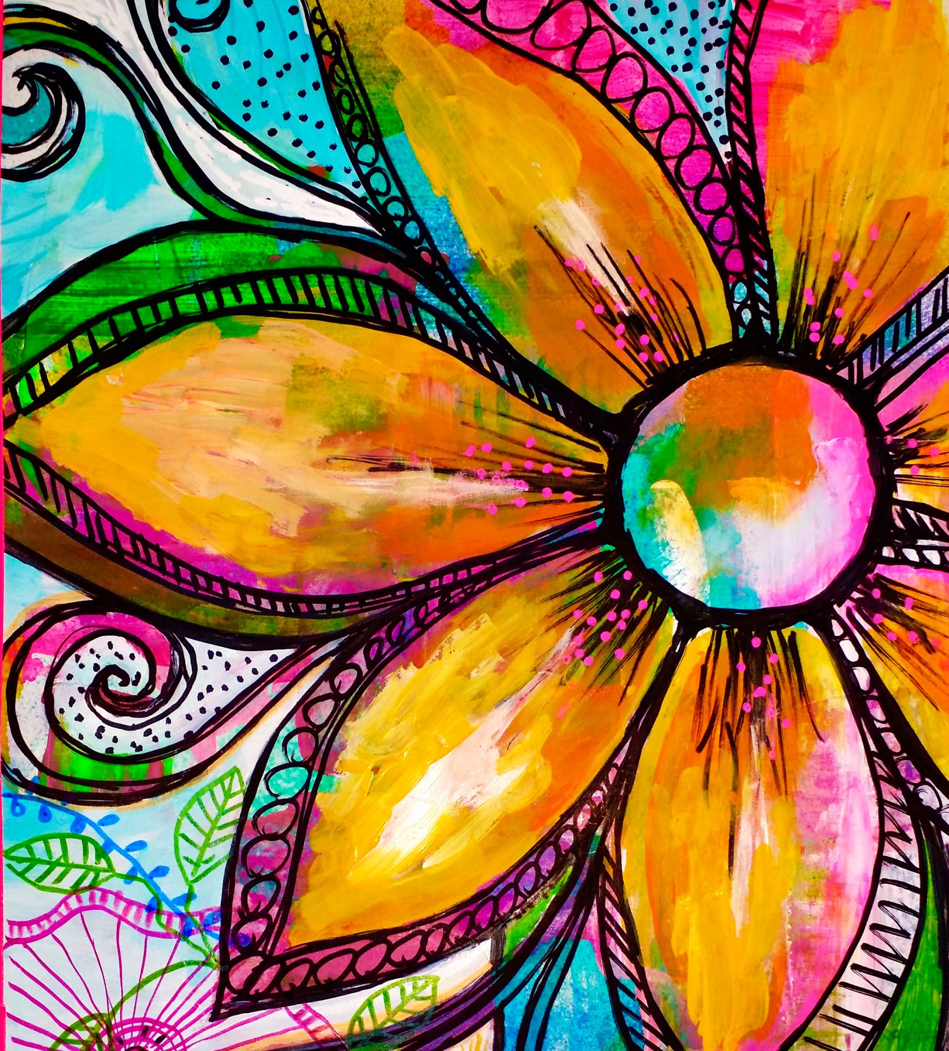 Big Flower Colouring Pages Vrogue co