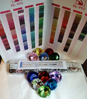 Crystal Drill Directory, Random Drill Sleeves & 2" Glass Gemstone Paperweights