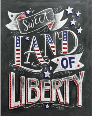 Land of Liberty - Blackboards Art