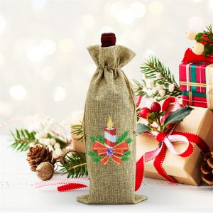 Christmas Candle Candy or Wine Bag Design