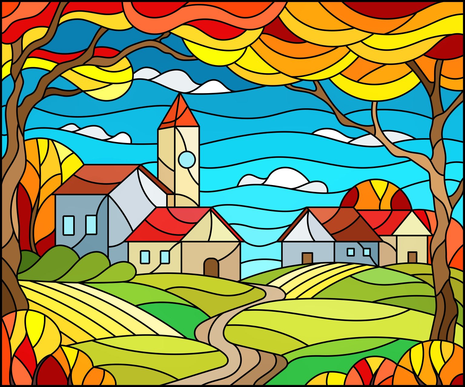 autumn-hills-by-natalia-zagorii-40-50-cm-approx-16-x-20-in