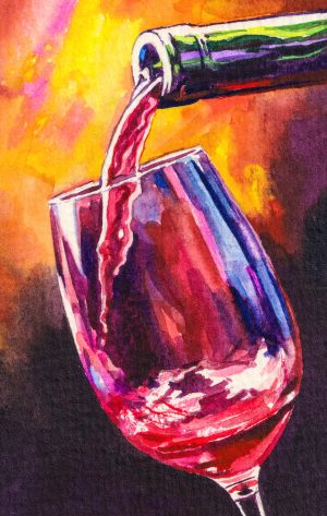 Pouring-Wine - Crystal Canvas Art