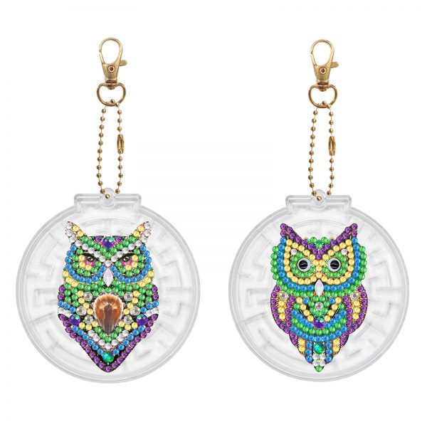 Puzzle Game Owl Single Sided Key Chain Gift Tags
