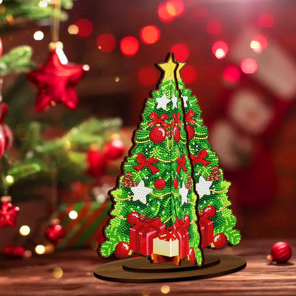 red-bow-christmas-tree-on-wooden-stand-20-x-30-cm